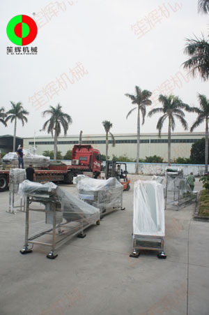 韭菜切割清洗殺青生產線已于近日成功抵達成都客戶生產現場