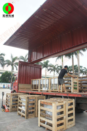 客戶李總定購我司大批瓜果分瓣及切割加工設備！