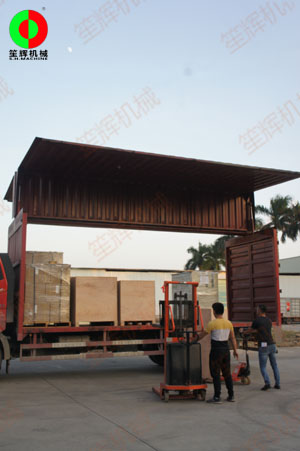 越南經銷客戶訂購的一批水產及蔬果類處理設備出貨了