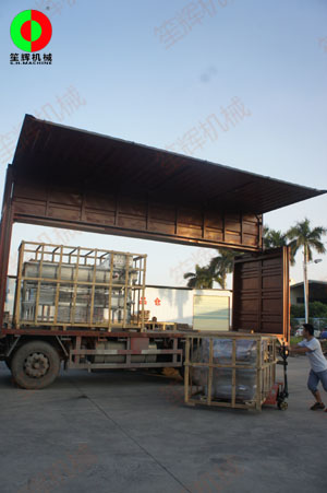 兩套渦流洗菜機發貨山東，交付客戶使用！