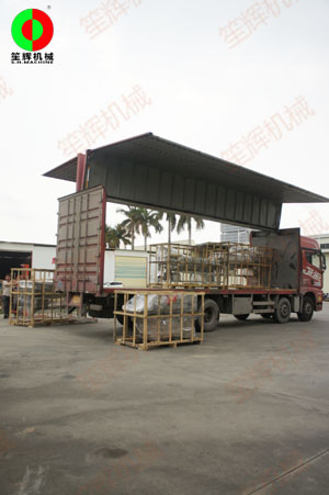 洗菜機等一批蔬果清洗加工設備交付發貨上海客戶！