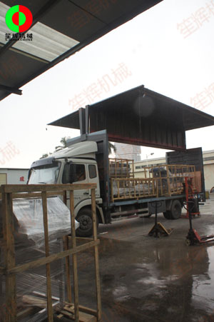 大雨滂沱,也要把蔬果清洗加工生產(chǎn)線按時按質(zhì)裝車交付客戶!