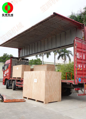 印尼客戶訂購的切菜機和毛刷清洗去皮機等設備出貨交付!